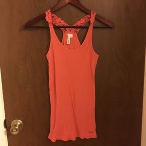 UO Coral Crochet Tank
